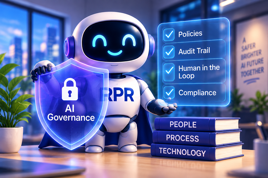 AI governance with human oversight, audit trails, and compliance controls